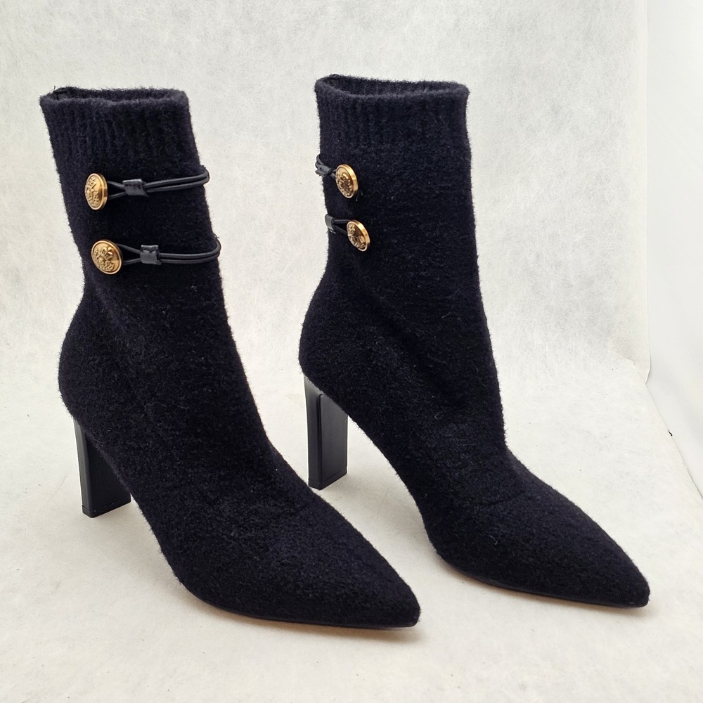 NWOT Cosy Island ThermoGrace Pointed Toe  Ankle Boots Black Size 6